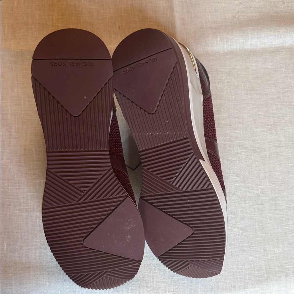 Michael Kors Burgundy and Black Women's Sneakers - Picture 8 of 8
